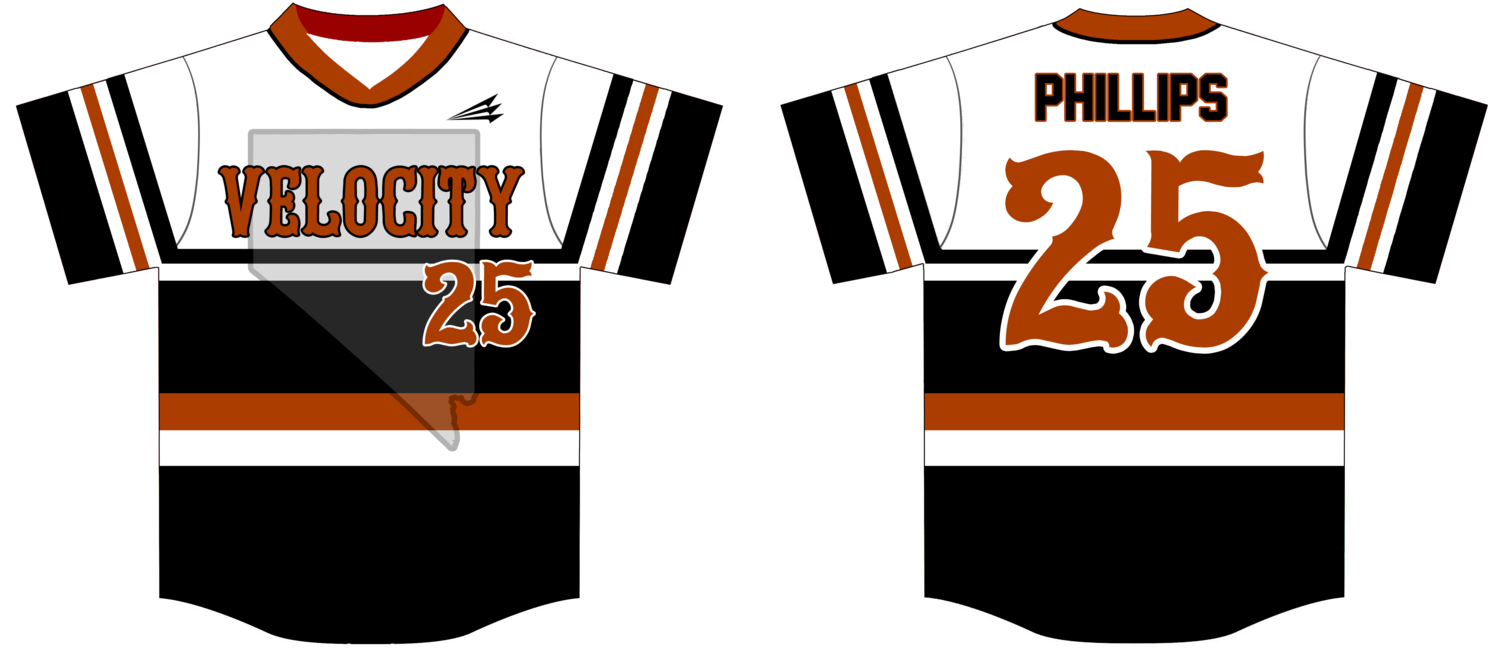 Velocity Baseball Custom Baseball Jersey Design #1