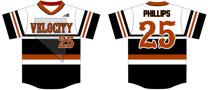 Velocity Baseball Custom Baseball Jersey Design #1