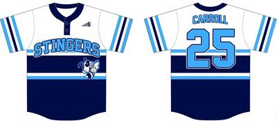 Stingers (Carroll) Custom Baseball Jersey #1D