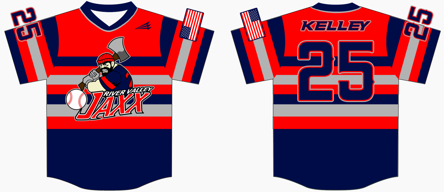 River Valley Jaxx Custom Baseball Jersey Design #4D