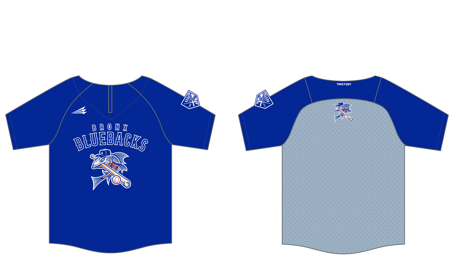 Bronx Bluebacks Custom Batting Practice Jacket #BPJ1