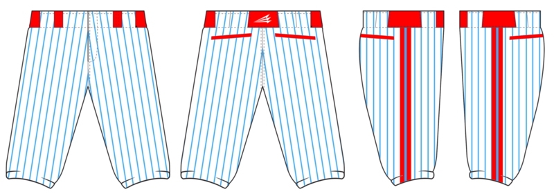 STL Sox Custom Baseball Pants Design #2B