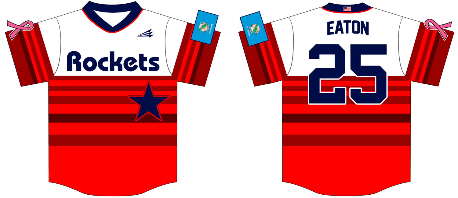 Rockets (Moreno) Custom Baseball Jersey Design #1