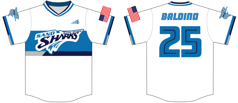 South Jersey Sand Sharks 2017 Custom Baseball Jersey #6