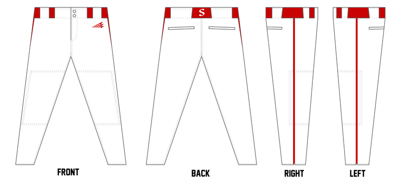 Pilchuckers Custom Athletic Baseball Pant #BP1CA