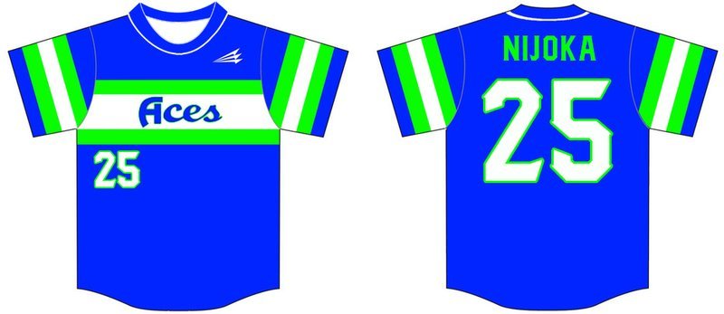 Louisiana Aces Custom Baseball Jersey #2c