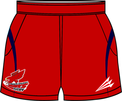 North Raleigh Redhawks Rugby 2014 Game Shorts (Add-Ons)