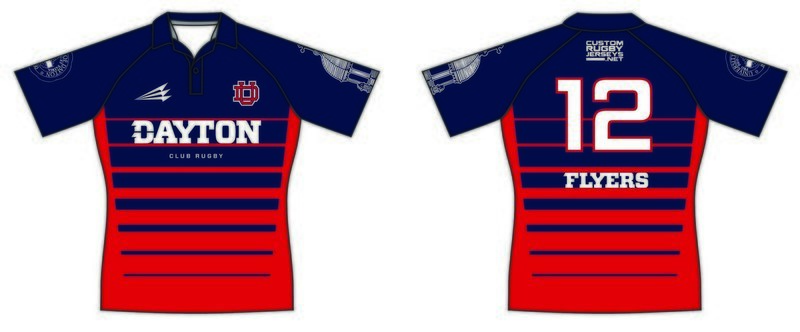 University of Dayton Women&#39;s Rugby Custom Rugby Jersey #1