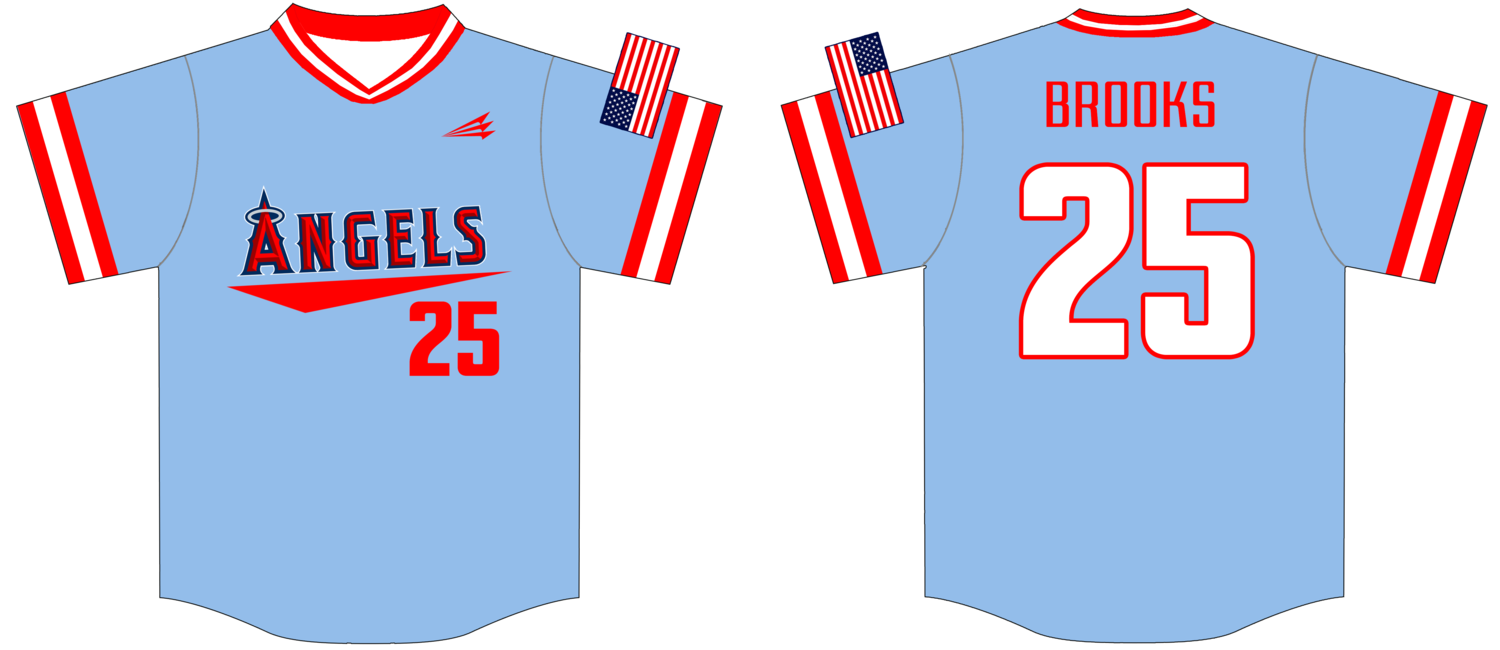 Chesapeake Angels Custom Baseball Jersey Design #5B