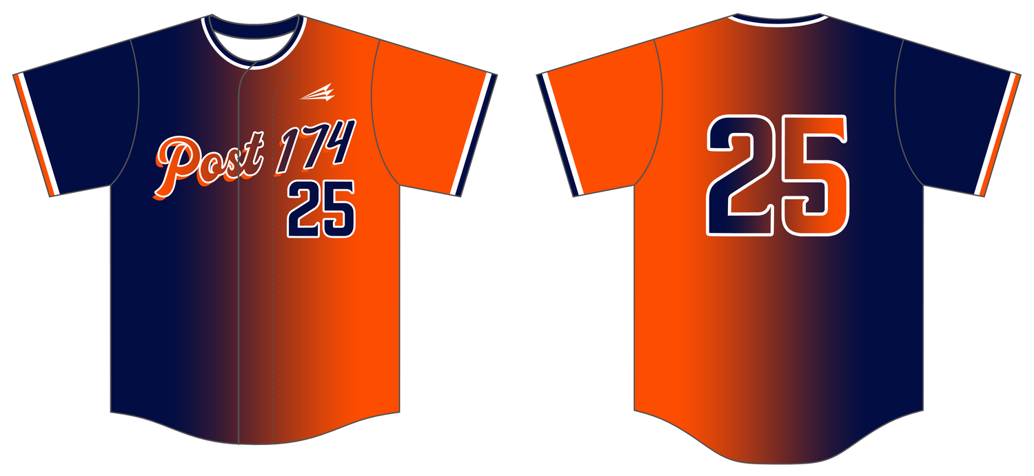 Post 174 Custom NanoDri Baseball Jersey #J3