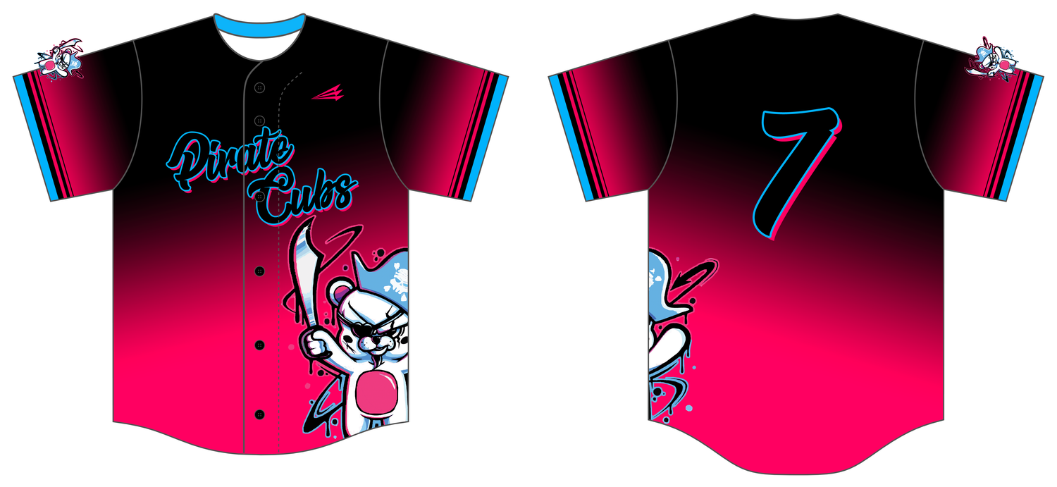 Pirate Cubs Custom NanoDri *NEON* Baseball Jersey #J3B