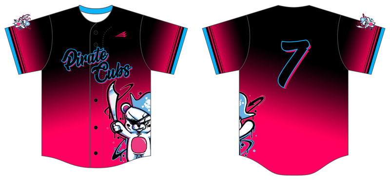Pirate Cubs Custom NanoDri *NEON* Baseball Jersey #J3B