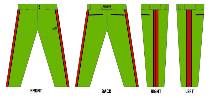 Snapping Turtles Custom Athletic Fit Baseball Pant #BP1