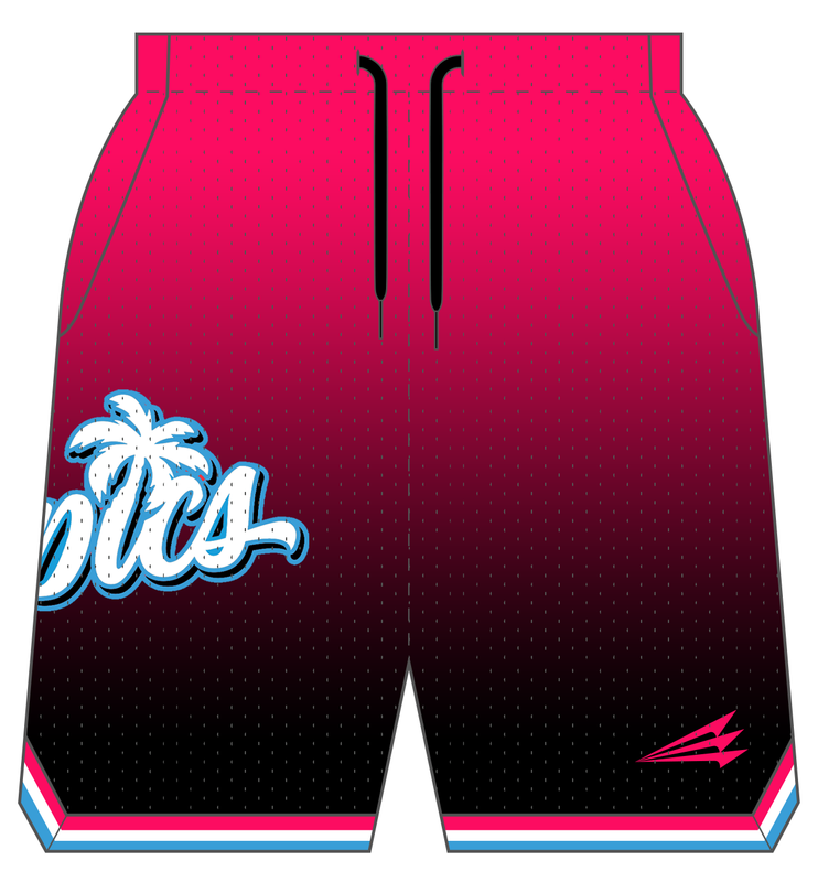 Tropics Custom Retro Mesh Shorts #MS3
