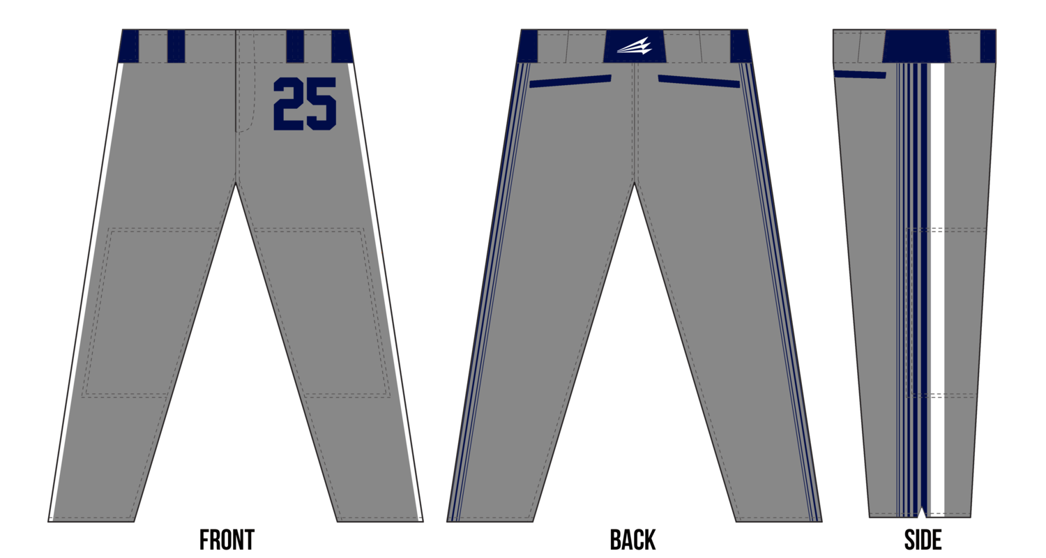 East Texas Cowboys Custom Baseball Pants Design #1B