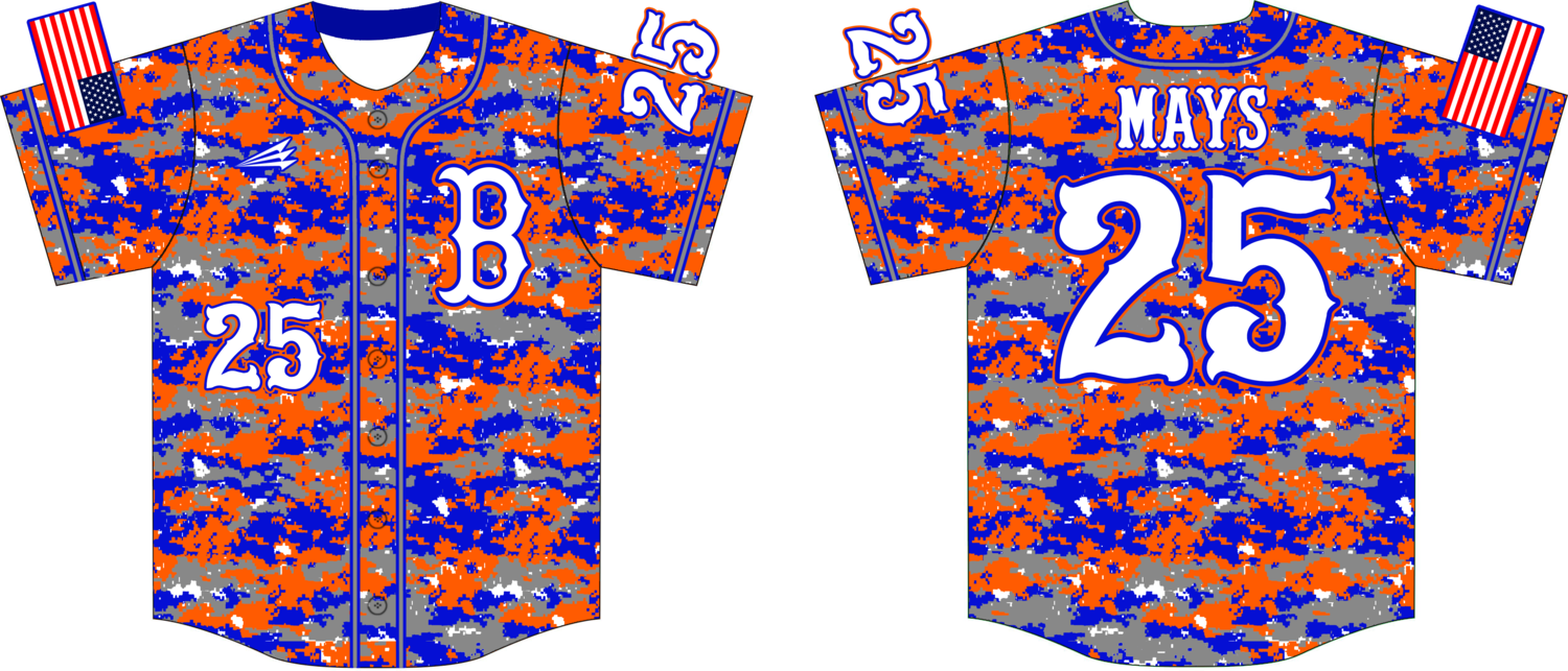 Blaze Baseball Custom Baseball Jersey Design #1D
