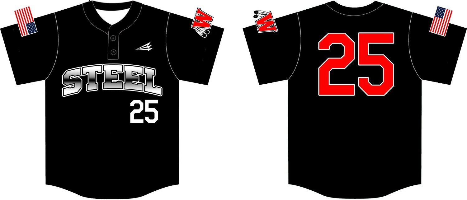 Warriors Steel Custom Baseball Jersey #1F
