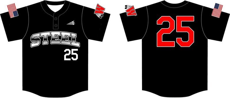 Warriors Steel Custom Baseball Jersey #1F