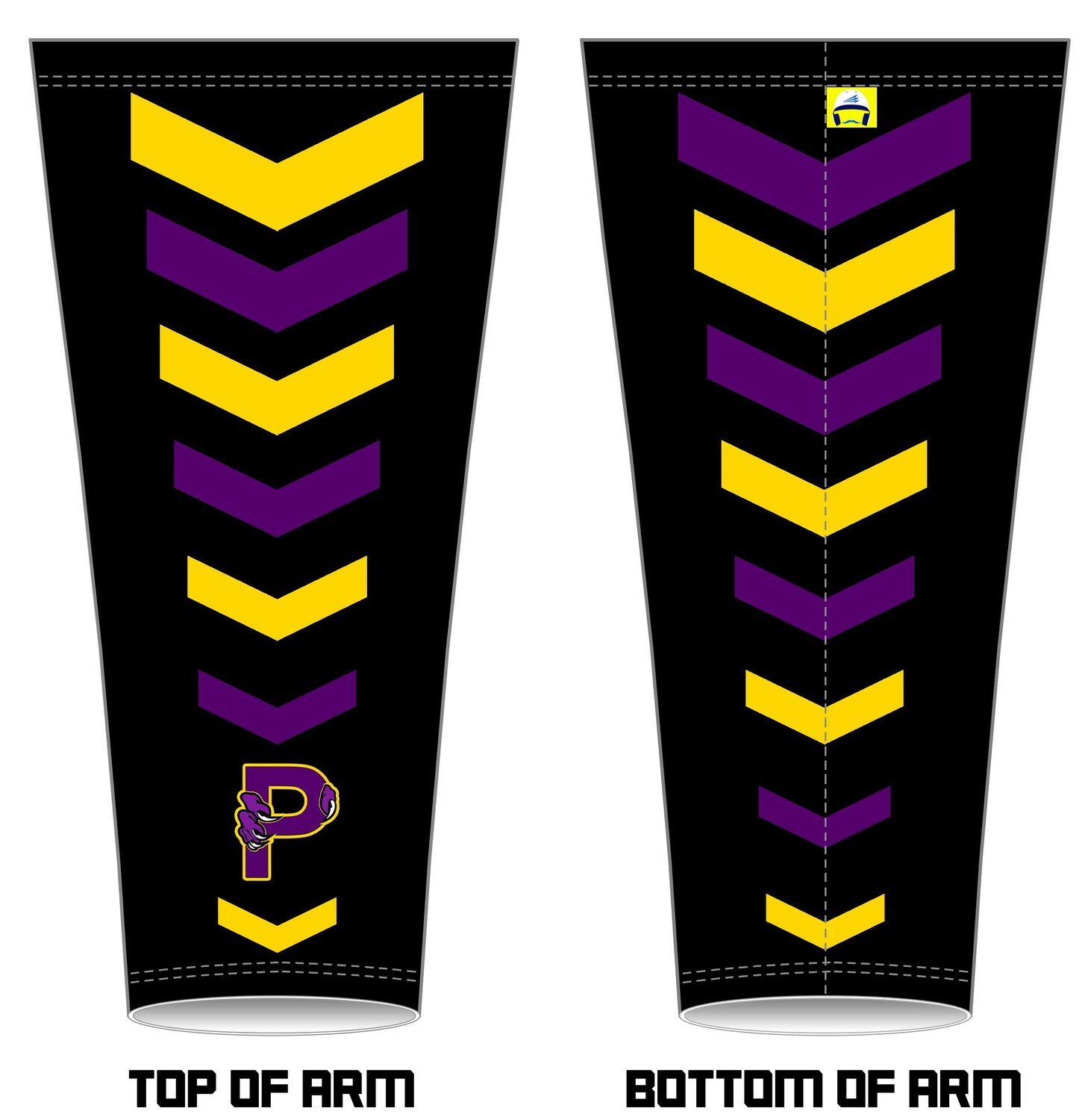 Plum Predators Custom Arm Sleeves #1