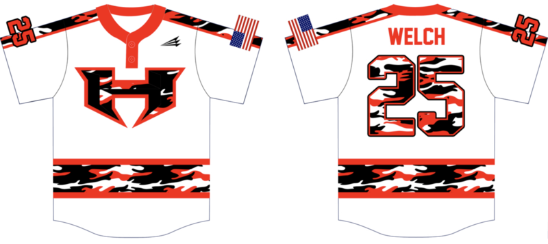 Carolina Hitmen Custom Baseball Jersey #3c