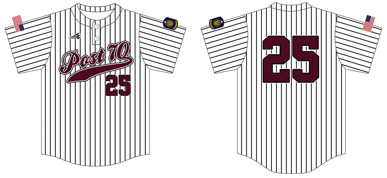Troy Post 70 Custom HexaFlex Baseball Jersey #J11C