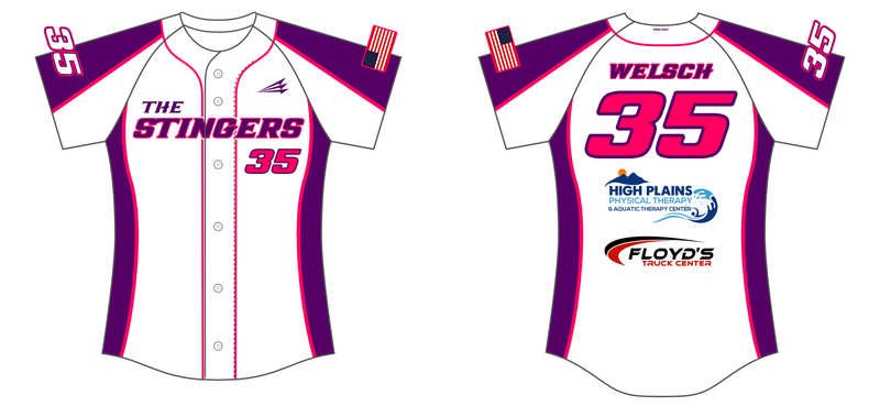 The Stingers Custom HexaFlex Softball Jersey #J2b