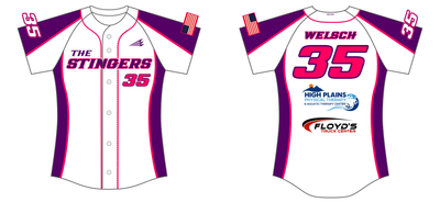 The Stingers Custom HexaFlex Softball Jersey #J2b