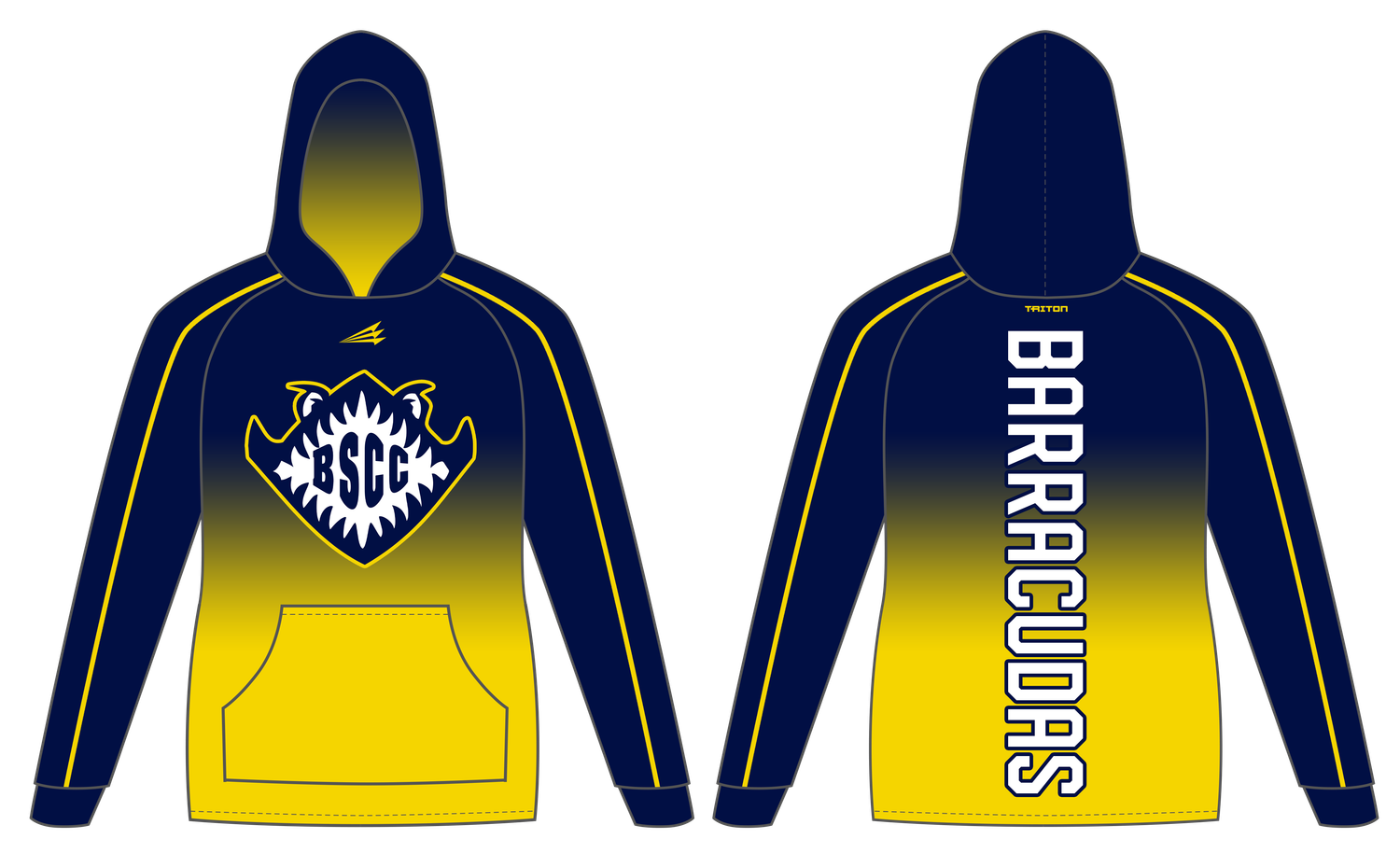 BSCC Barracudas Custom Vulcan Hoodie #VH1