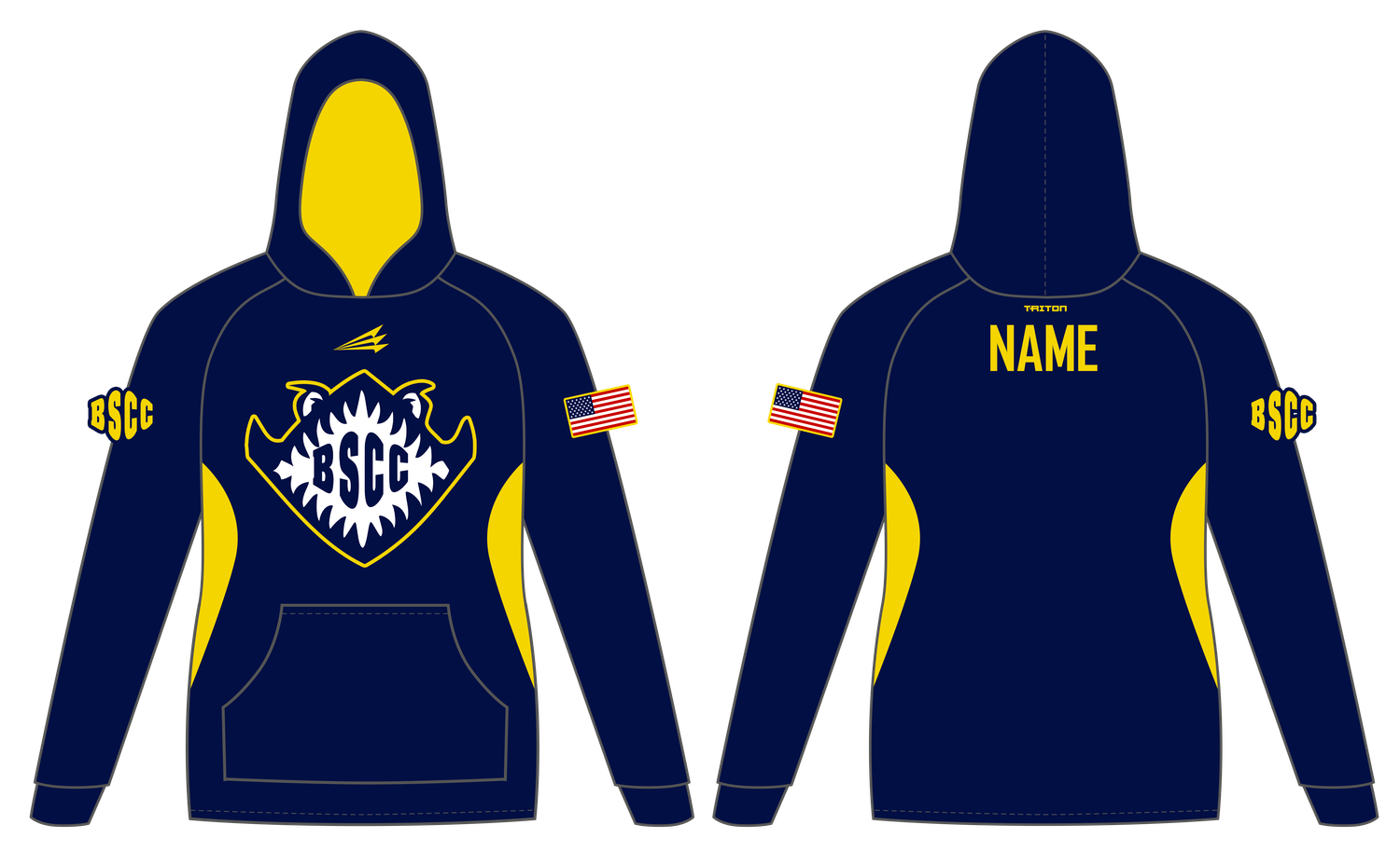 BSCC Barracudas Custom Vulcan Hoodie #VH2