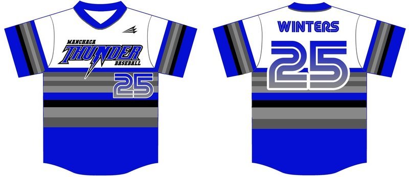 Manchaca Thunder Custom Baseball Jersey Design #5A