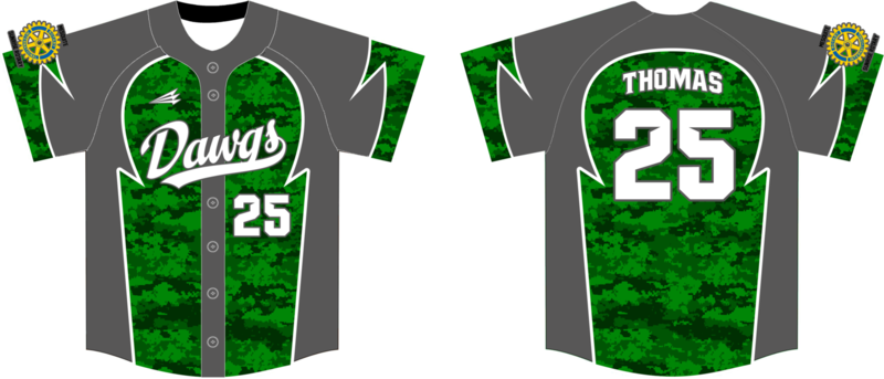 Virgin Valley Bulldogs Custom Hexaflex Baseball Jersey Design #1B