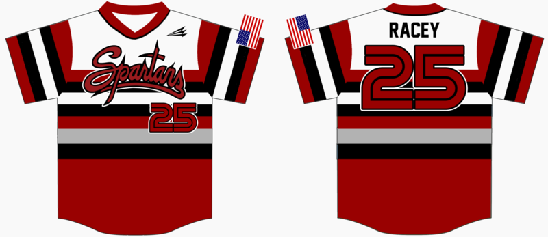 Starpoint Spartans Custom HexaFlex Baseball Jersey #2b