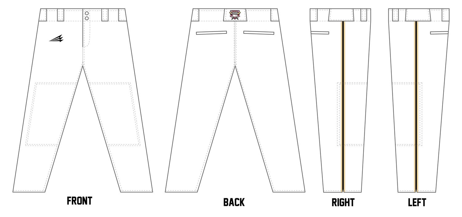 Aurora Legion Travel CUSTOM Athletic Baseball Pant #BP14