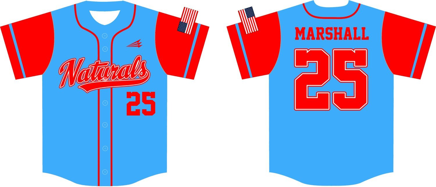 Webb City Naturals Custom HexaFlex Baseball Jersey #1A