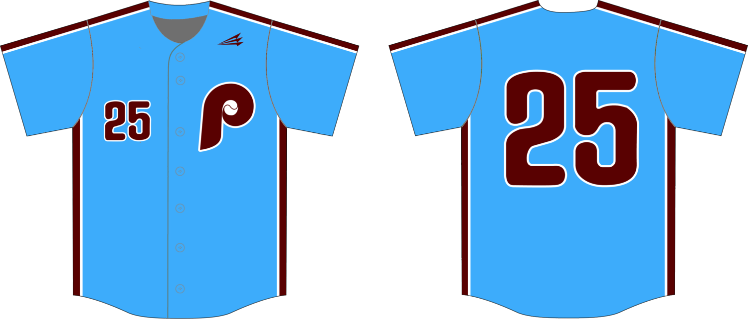 Phillies Custom NanoDri Baseball Jersey #2