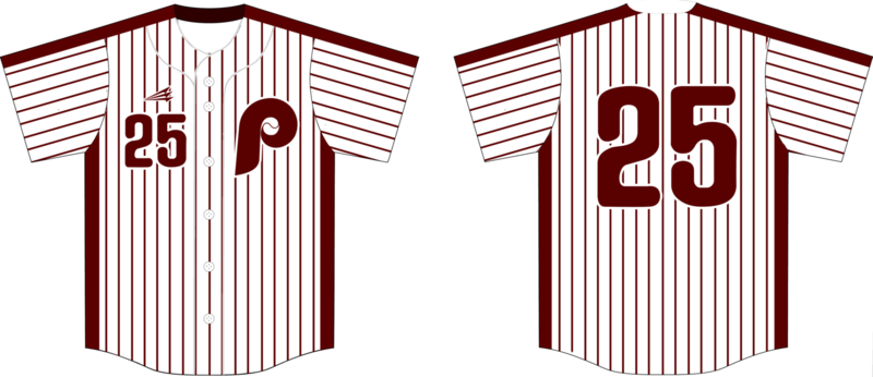 Phillies Custom NanoDri Baseball Jersey #3B