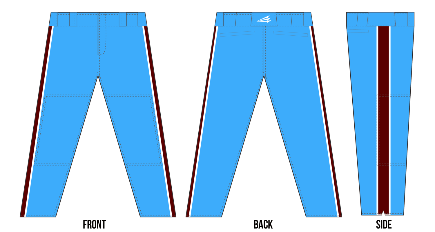 Phillies Baseball Custom Stacheman Elite Long Pant #SM1B