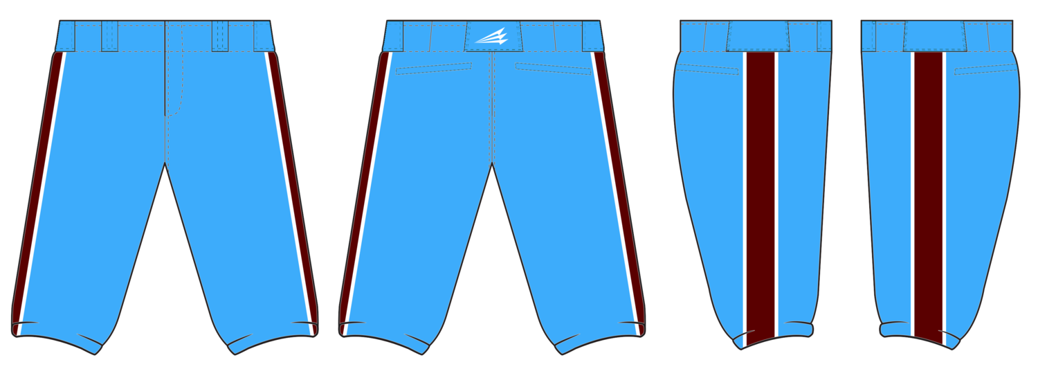 Phillies Baseball Custom Stacheman Elite Knicker Pant #SM1C