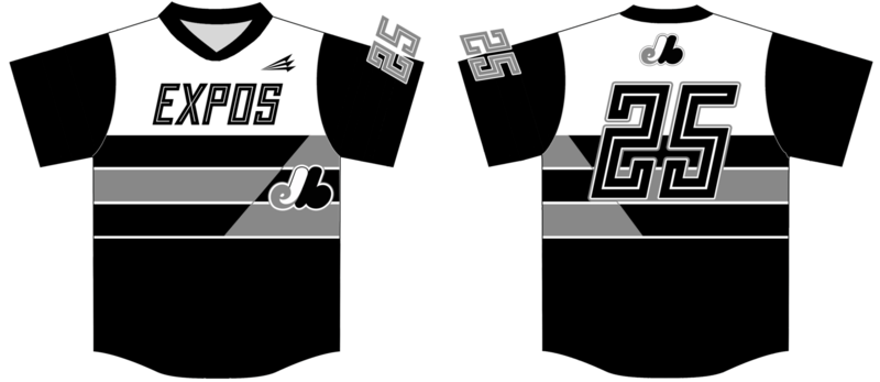 Encompass Expos Custom HexaFlex Baseball Jersey #3