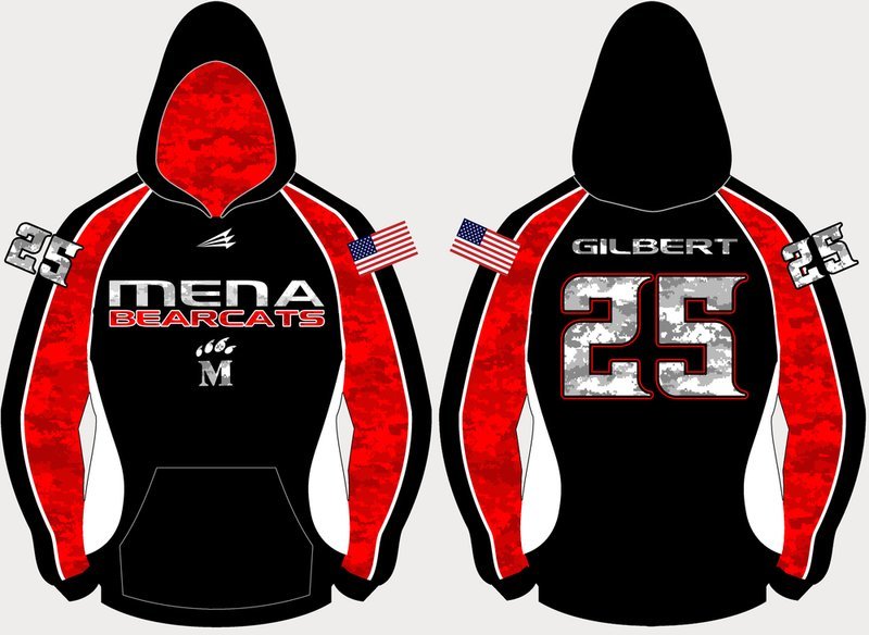 Mena Bearcats Baseball Custom Vulcan Hoodie #2