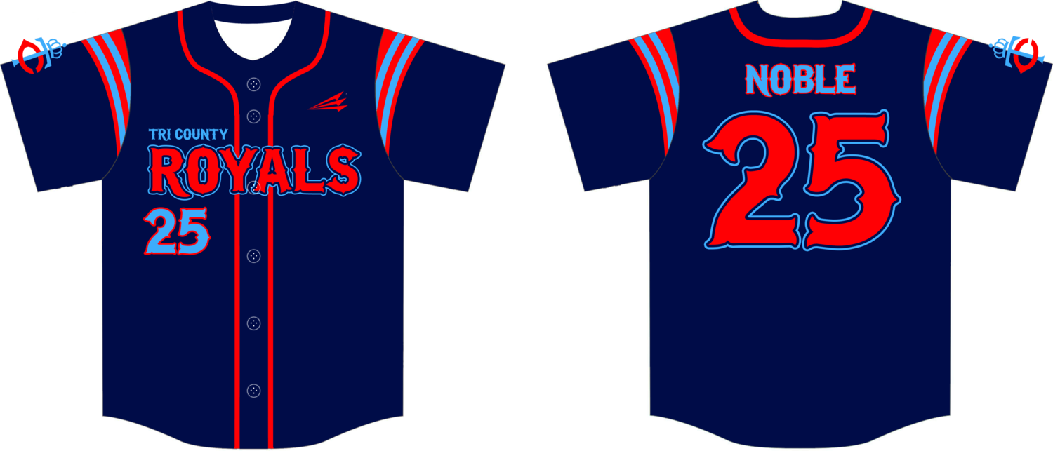 Tri-County Royals Custom Nanodri Baseball Jersey #2
