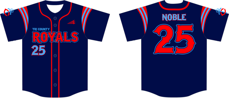 Tri-County Royals Custom Nanodri Baseball Jersey #2