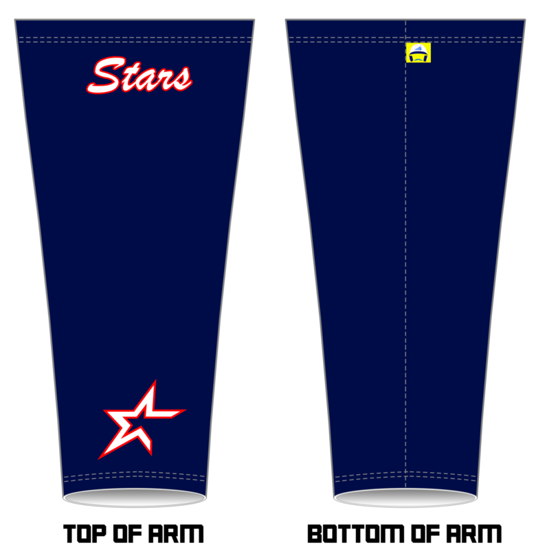 Lake County Stars Baseball  Custom Arm Sleeve #AS1