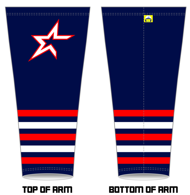 Lake County Stars Baseball  Custom Arm Sleeve #AS4