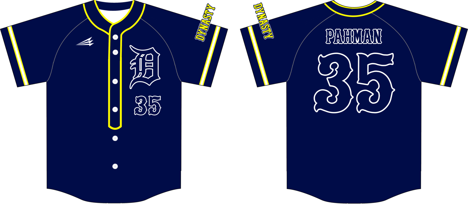 Dynasty Baseball Custom Hexaflex Baseball Jersey Design #6C
