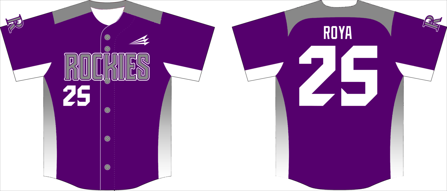 EP Rockies Custom NanoDri Baseball Jersey #1B