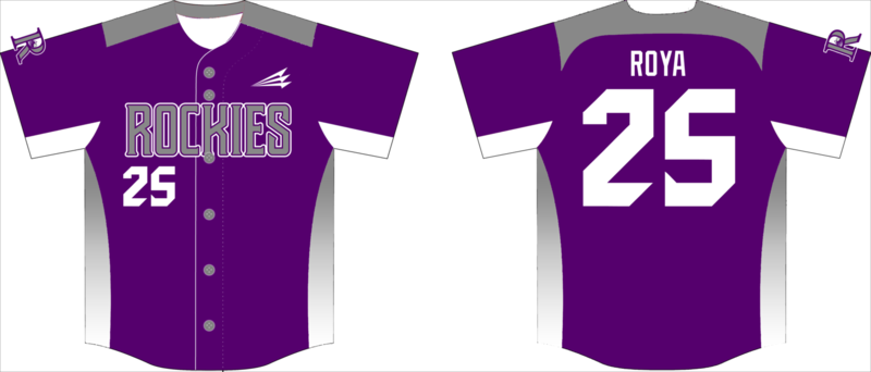 EP Rockies Custom NanoDri Baseball Jersey #1B