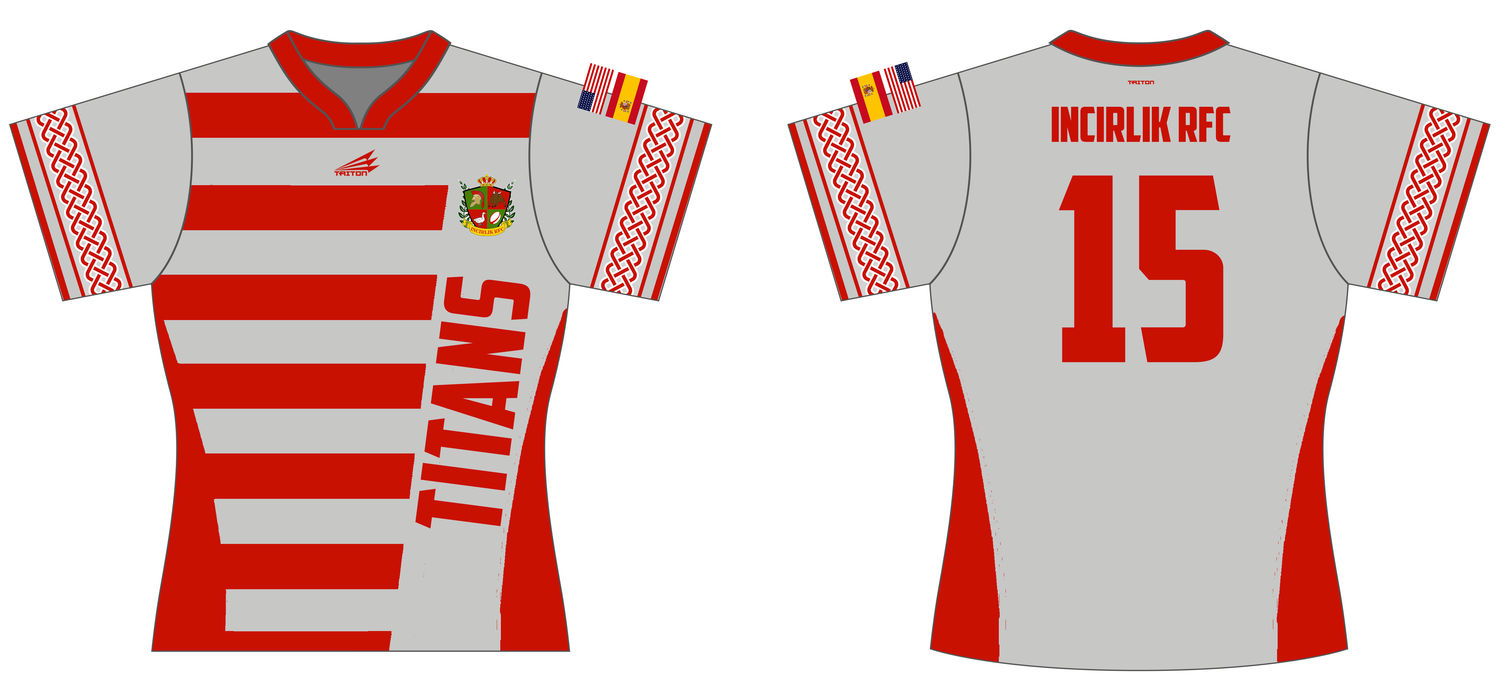 Incirlik RFC Custom WIshbone QuadFlex Rugby Jersey #J2b
