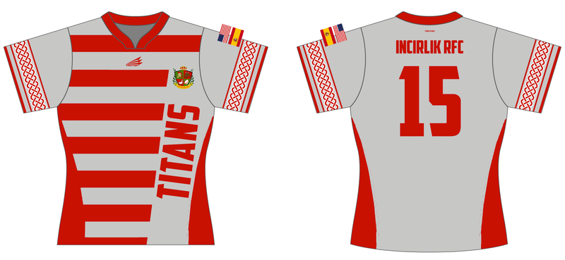 Incirlik RFC Custom WIshbone QuadFlex Rugby Jersey #J2b