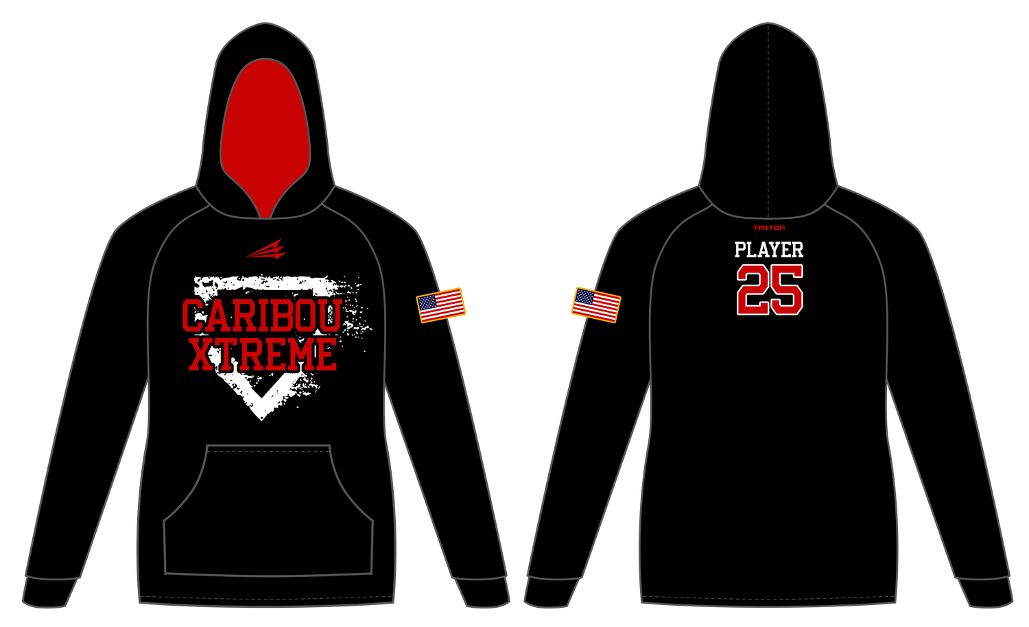 Caribou Xtreme Custom Vulcan Hoodie #VH2